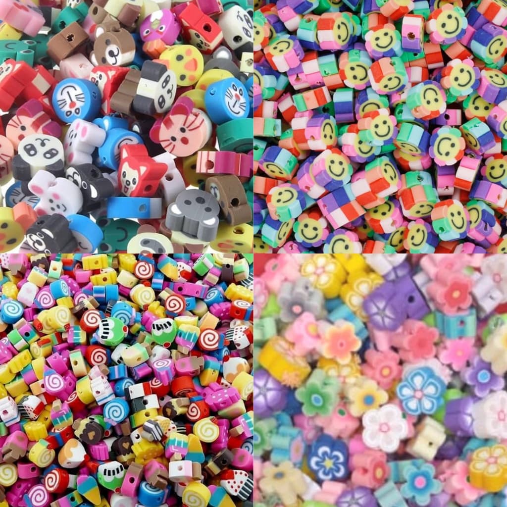 Kit Miçangas Infantil - 10mm - 200pçs.