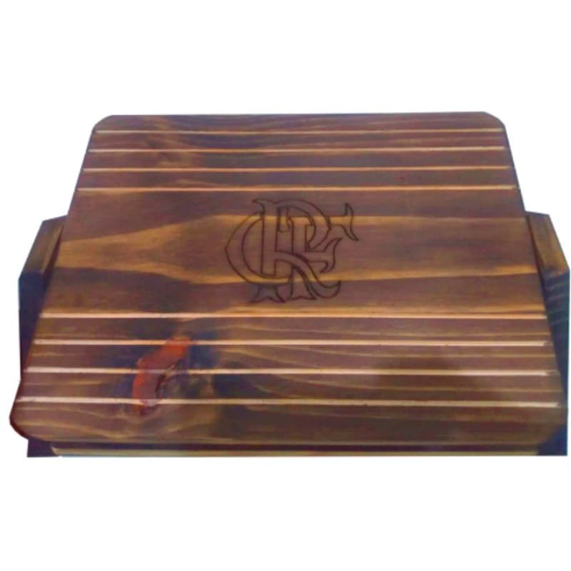 apoio ergonômico para pés com escudo do seu time de coração