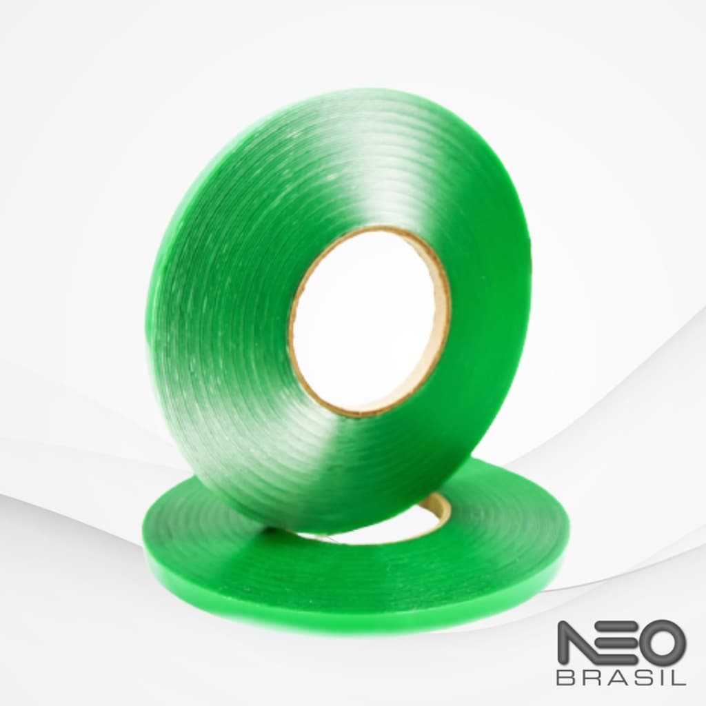 Fita Dupla Face Massa Acrilica Transparente 20 metros cód. 8050