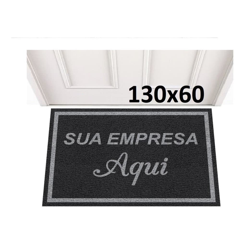 Tapete Capacho 130x60 Personalizado Logomarca Empresa Loja
