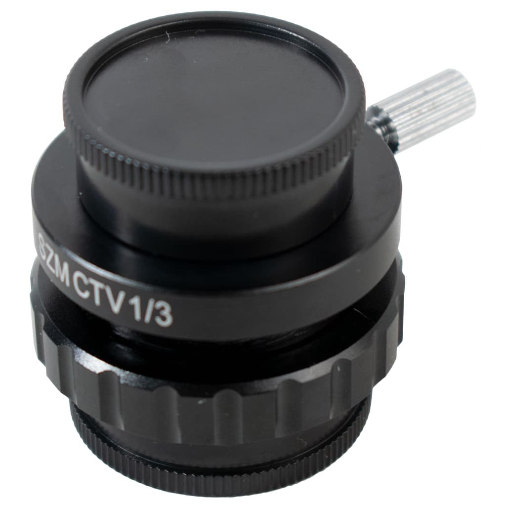 Adaptador CTV 1/3 para Câmera Microscópio Estereoscópico Trinocular