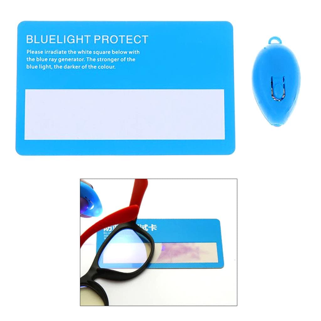 Cartão De Teste + Lanterna P/ Testar Óculos Anti Luz Azul UV