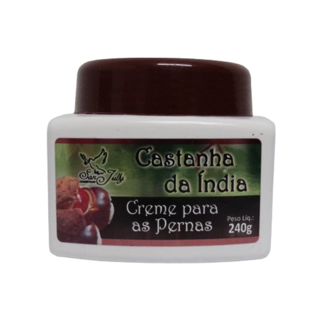 Creme Para As Pernas Castanha Da Índia 240g - San Jully