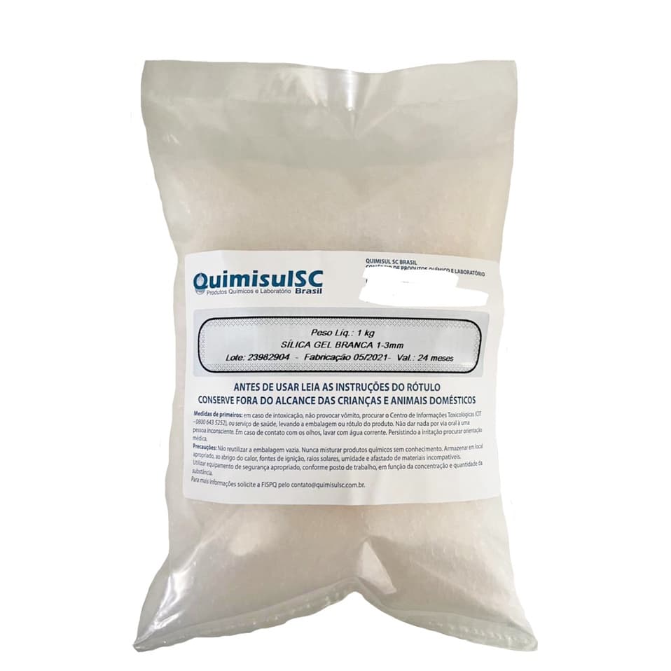 Sílica Gel Branca 1-3 mm 1 kg