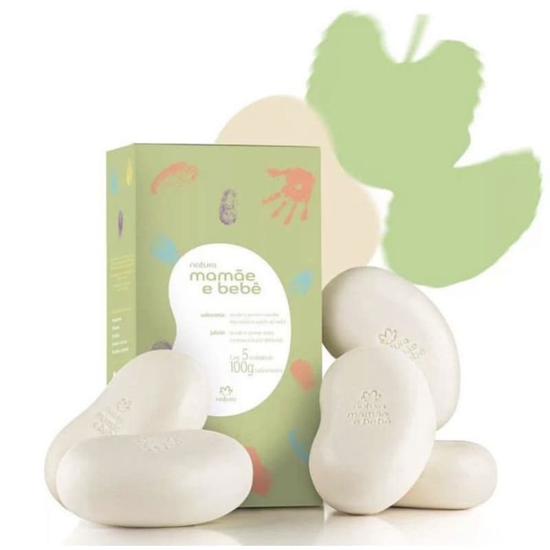 CAIXA COM 5 SABONETES MAMAE BEBE
