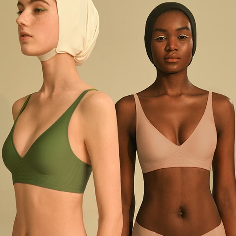 Sexy sem costura sutiã fio livre sutiã macio íntima feminino roupa interior das mulheres íntimas