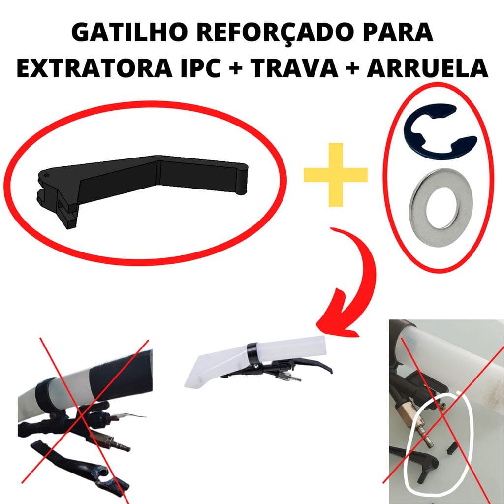 Gatilho Compatível IPC Reforçado Trava Arruela FATI