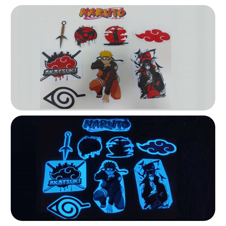 Adesivos Brilha No Escuro- Naruto- Akatsuki (kit Revenda)