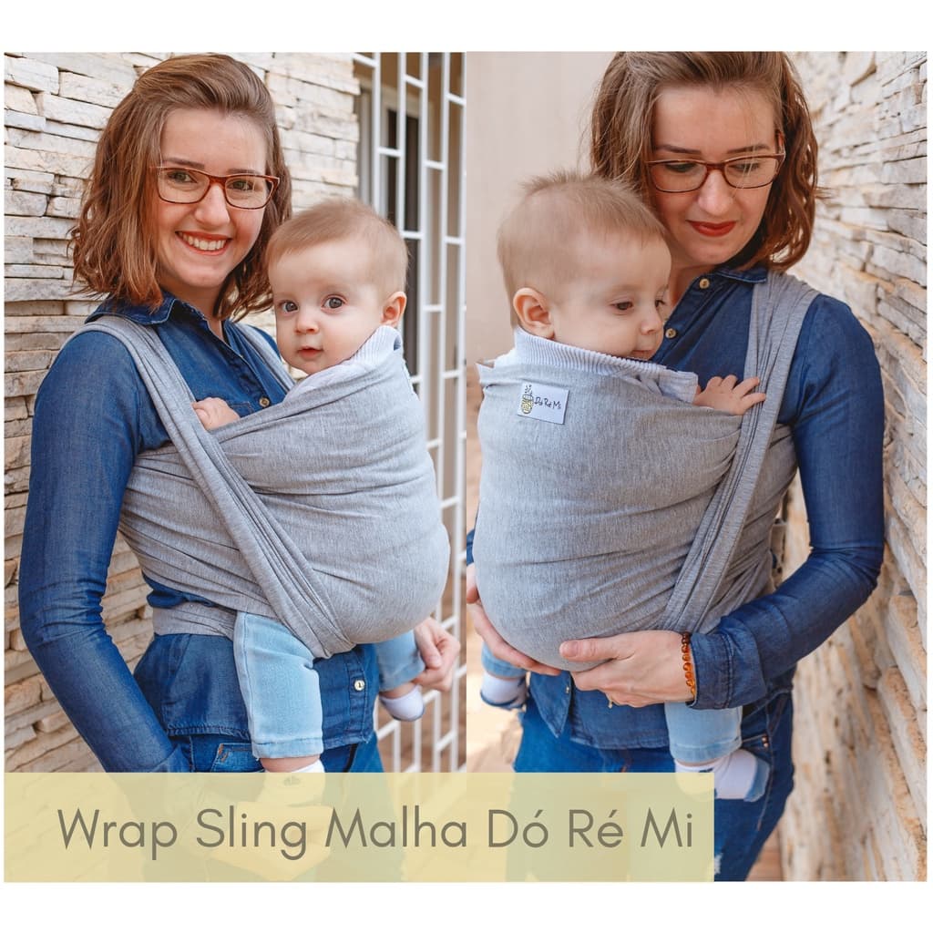 Sling Wrap Malha Carregador Ergonômico Bebês