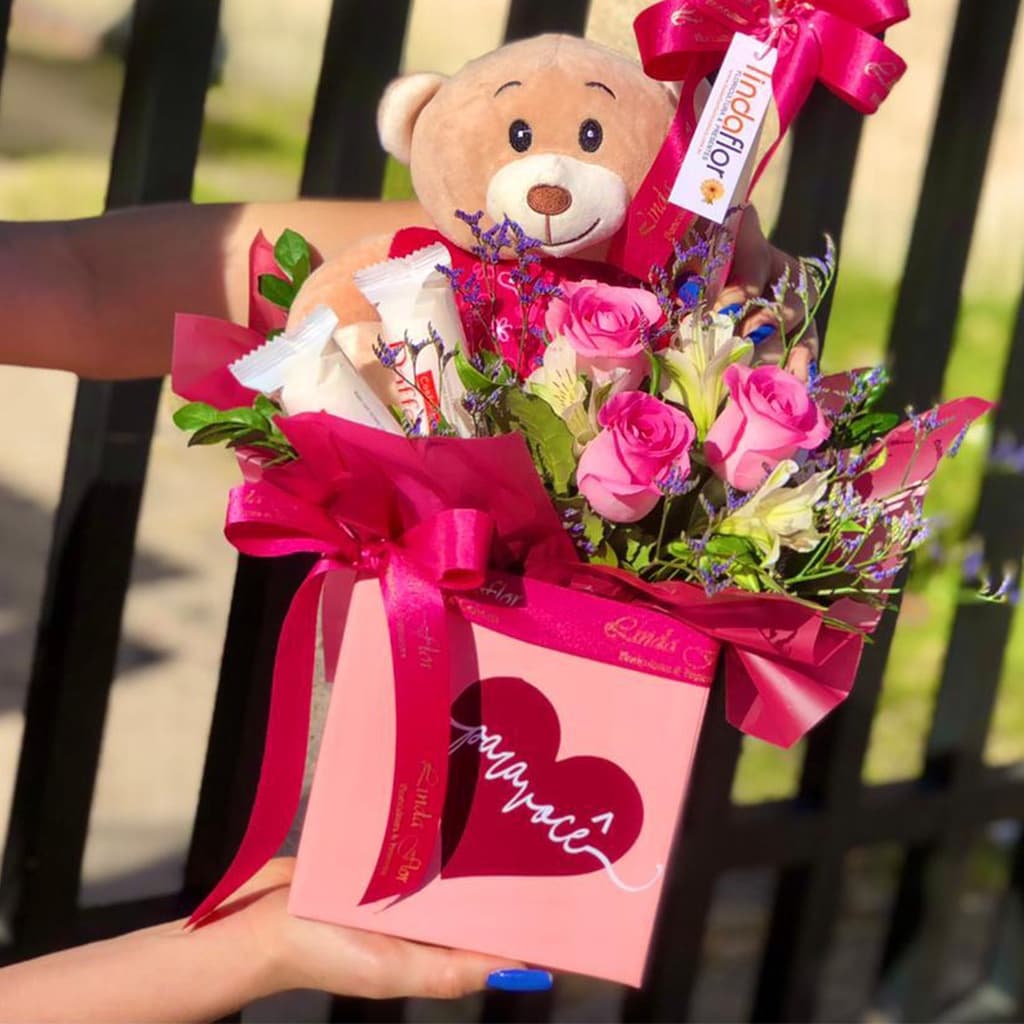 Caixa Quadrada Para Flores e Presentes (05 unidades)