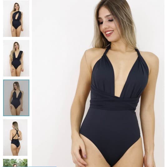 Body Maio Preto flex 6 amarrações