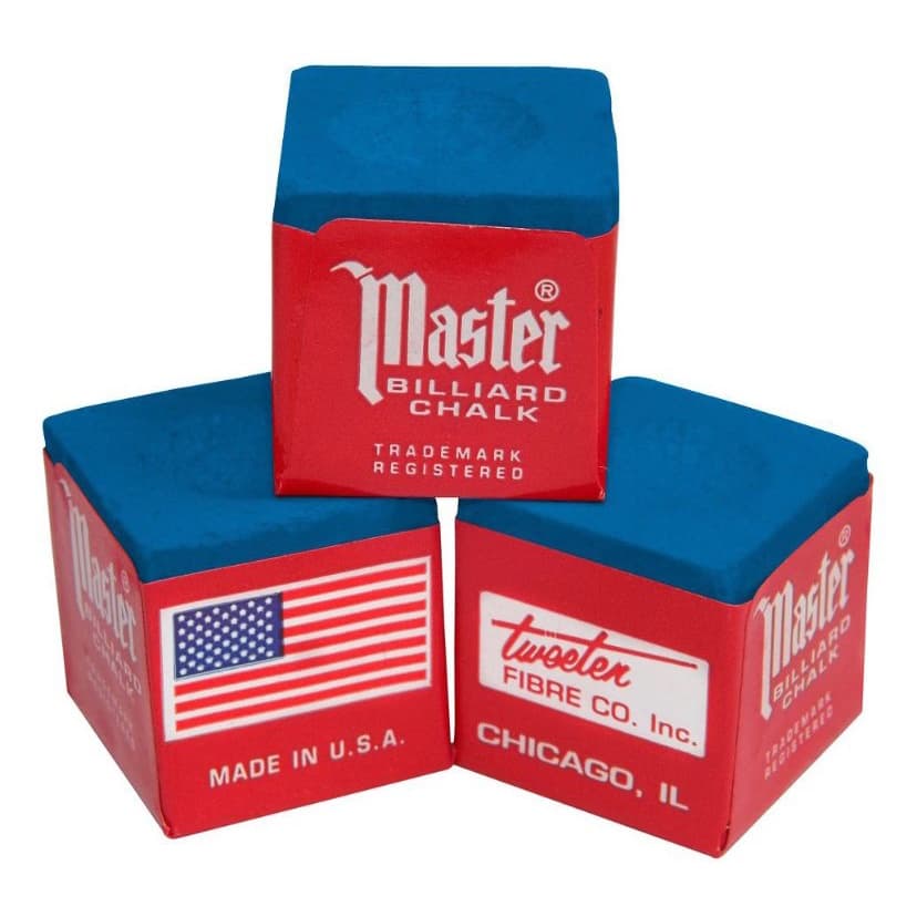 3 Giz Master Para Sinuca Bilhar Azul Profissional