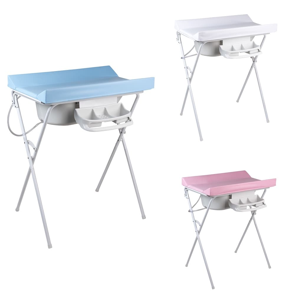 Banheira Luxo c/ Suporte Dobrável, Trocador, Saboneteira, Tanque 25L p/ até 30Kg e Mangueira de Escoamento