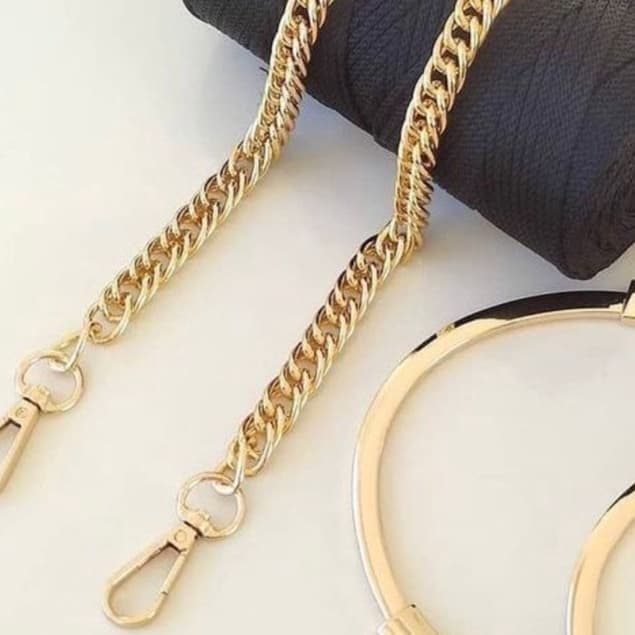 Alça Para Bolsa Corrente Dupla - Elos Duplos