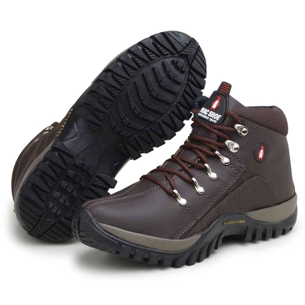 Bota Coturno Masculino Adventure Trilha Segurança Tenis Macshoe Adulto e infantil - Unissex