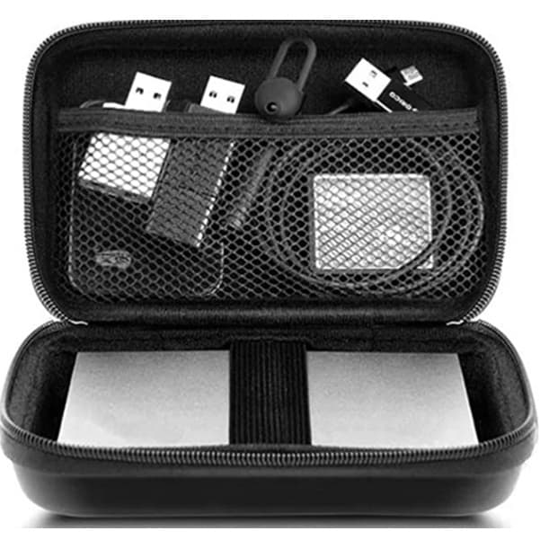 Case Estojo C/Redinha p/ Acessórios tecnológicos Couro Sintético 14 X 8,5CM