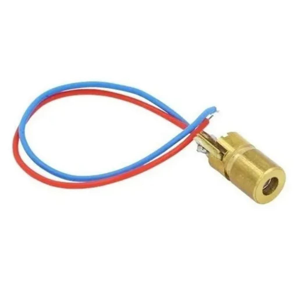 Módulo Laser 5v 5mw 650nm 6mm Arduino Pic Arduíno, Arduino Mega, Arduino Uno, Esp8266, Esp32, W5100, Arduino Completo