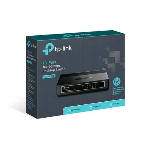 Switch 16 Portas TP-Link 10/100 Mbps TL-SF1016D