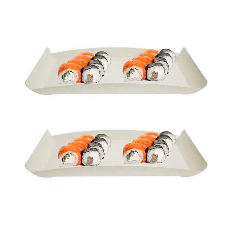 2UN BANDEJA ZEN PETISQUEIRA  34X18CM REFLORESTADA - BEGE