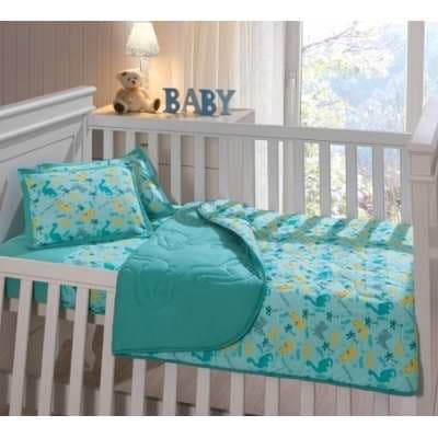 Kit Protetor Berço 3Peças,  em Malha Penteada