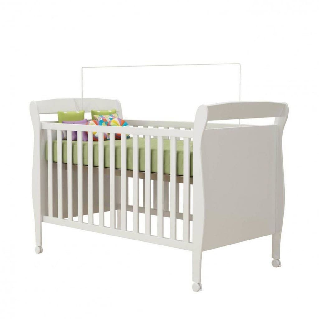 Haste Para Berço Americano 1,30m Suporte Mosquiteiro Proteção E Segurança Pintura Epóxi Durável