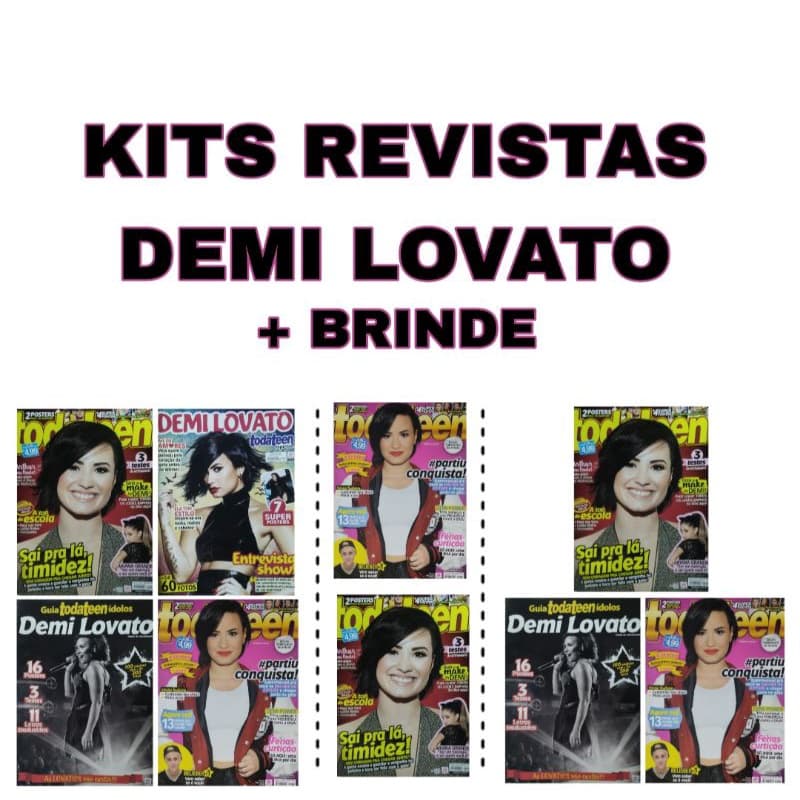 KIT REVISTAS DEMI LOVATO