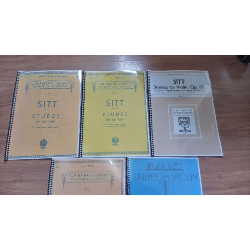 Metodo Hans Sitt Violino Vol 01 ao 05