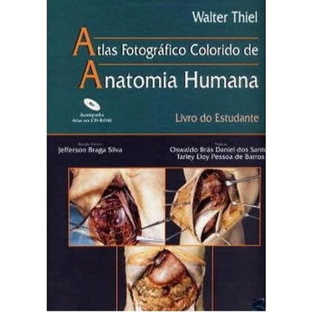 Atlas  de Anatomia Humana Livro do Estudante  Fotográfico Colorido