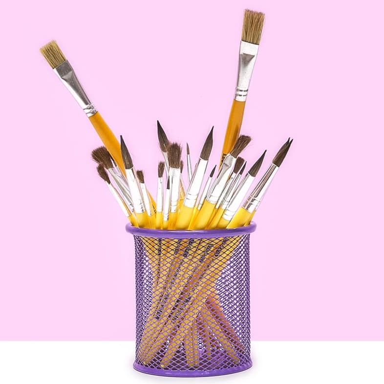 Kit 3 Pincel Redondo Ref:121 Cabo Curto Pelo Ponei Nº 0, 2, 4, 6, 8, 10, 12, 14, 16, 18, 20 Com 3 Unidades Leonora Onda