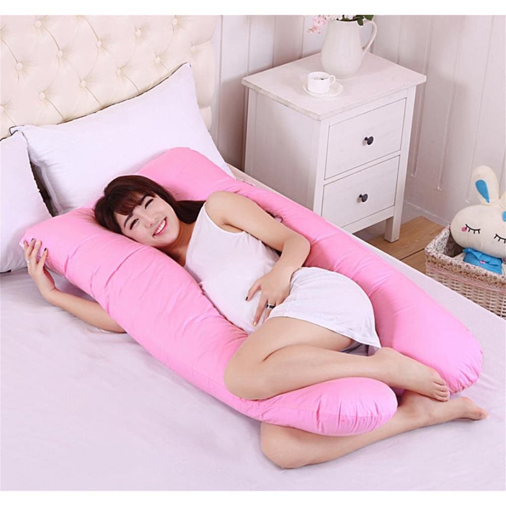 Travesseiro Corpo Gestante 100 % Algodão Anatomico - 1,50 M