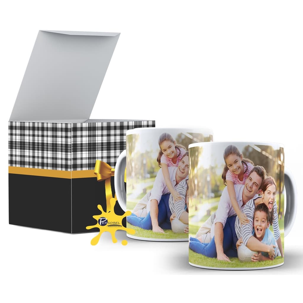 Caneca personalizada com  foto + caixinha de presente