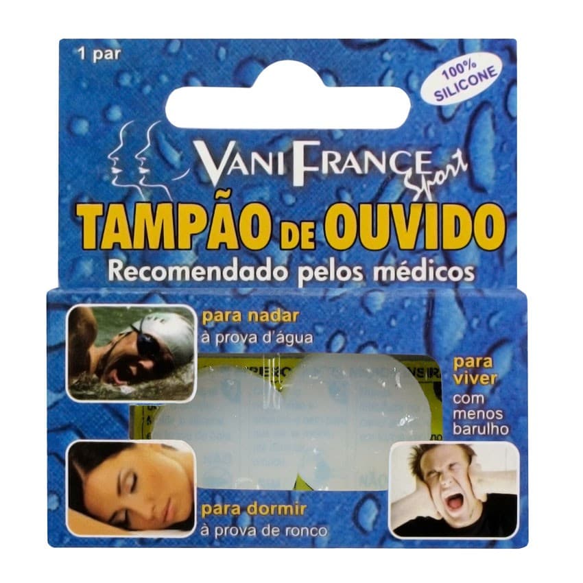 Tampão de Ouvido 100% Silicone