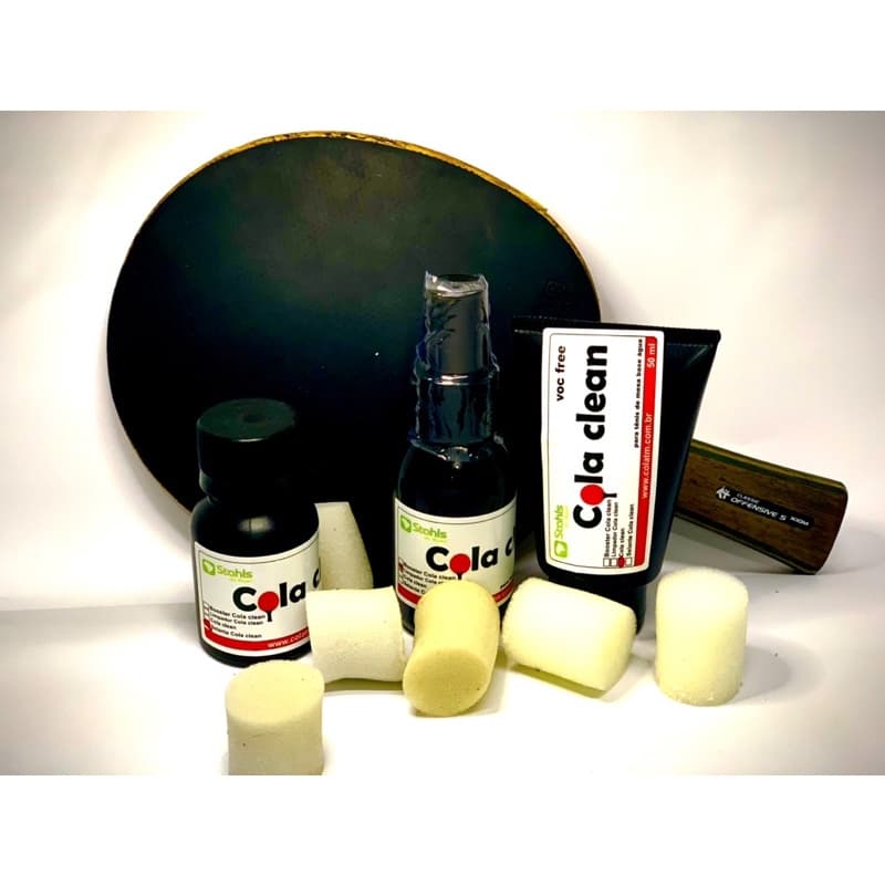 KIT COMPLETO TENIS DE MESA COLA+LIMPADOR+VERNIZ SELANTE+ESPUMINHAS