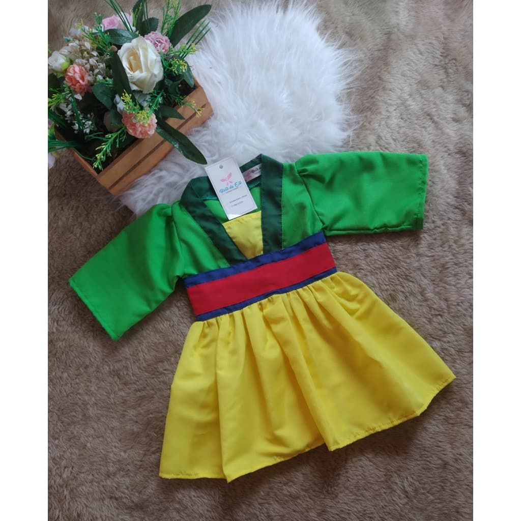 Fantasia Mulan Infantil (Vestido)