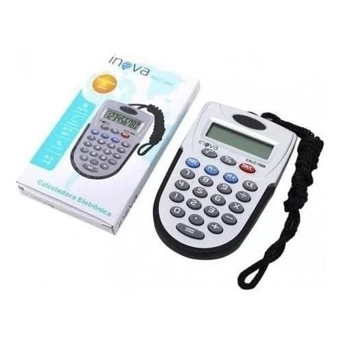 CALCULADORA DE BOLSO PORTÁTIL INOVA CALC-7089 8 DÍGITOS ELETRÔNICA