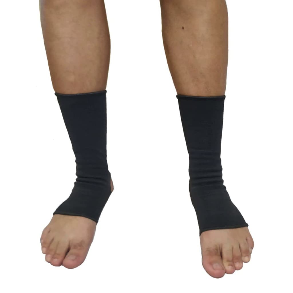 Tornozeleira elástica de compressão ortopédica Cano Longo Triatleta Par