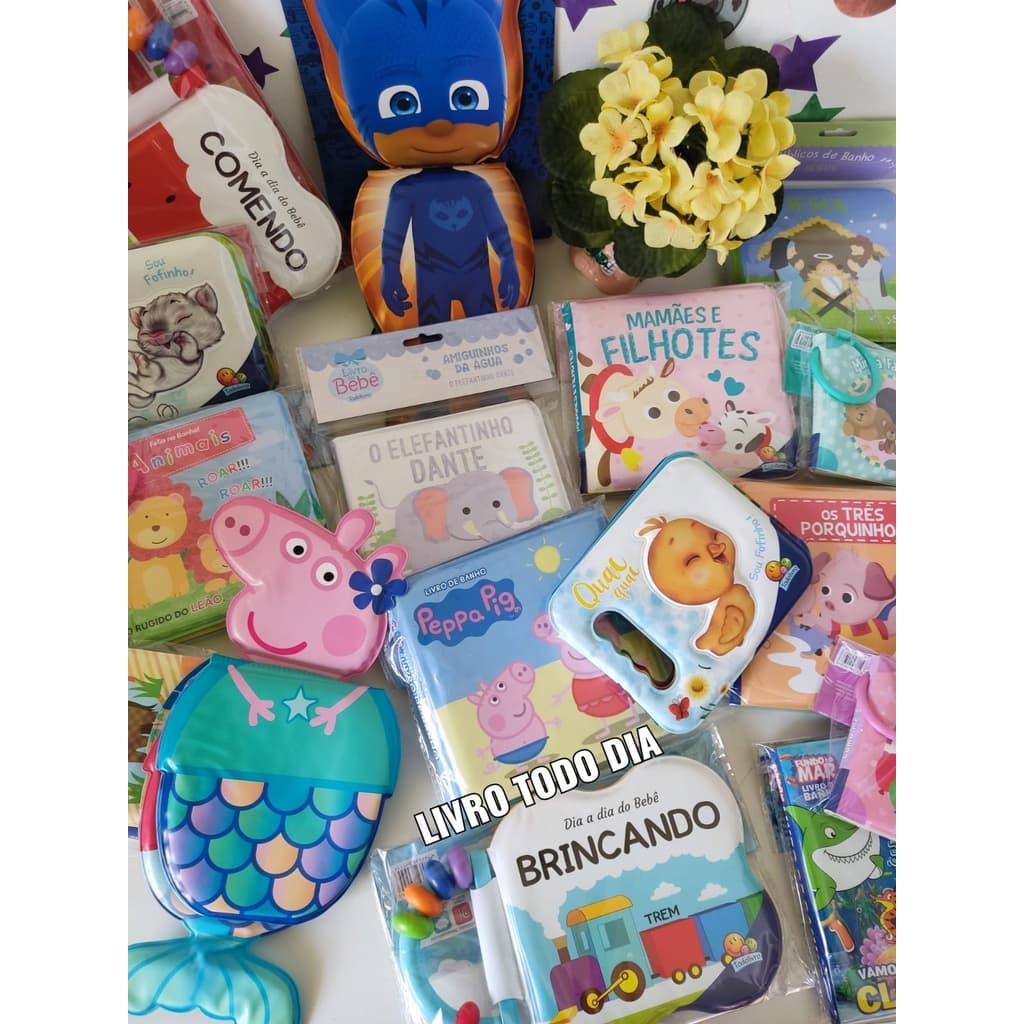 SALDÃO + LANÇAMENTOS do mês-Queima de Estoque de Livros de banho para bebês-Livro Todo Dia