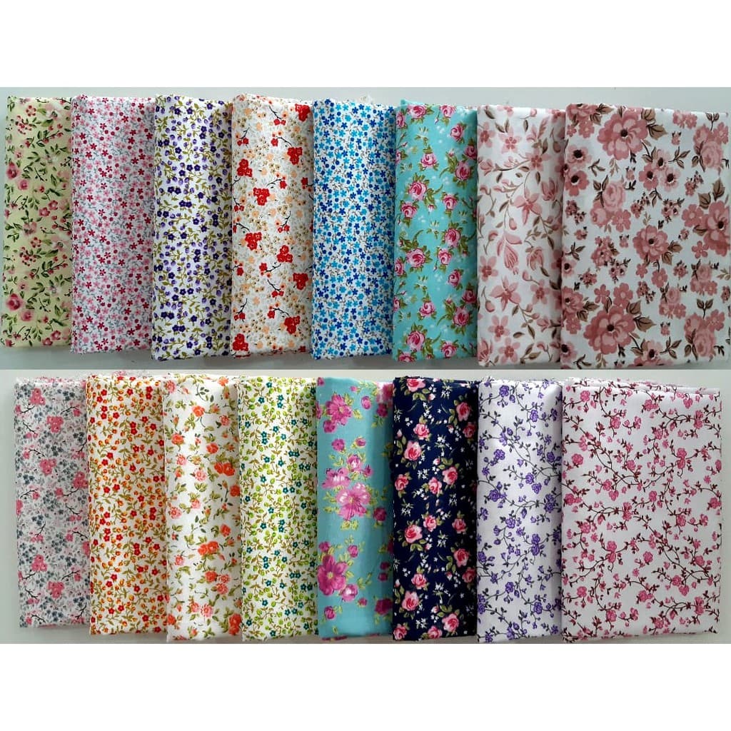 Tecido Tricoline Floral 100% Algodão