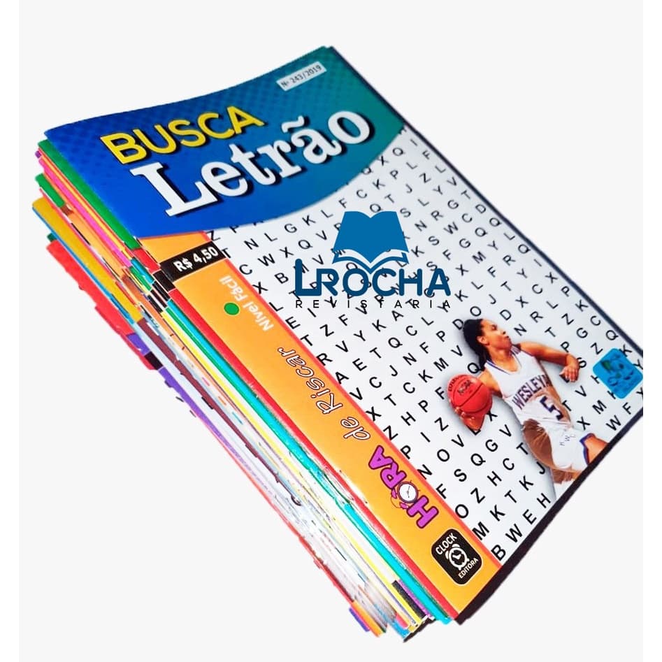 20 Caça Palavras Só Letra Grande Letrão - Sem Repetir