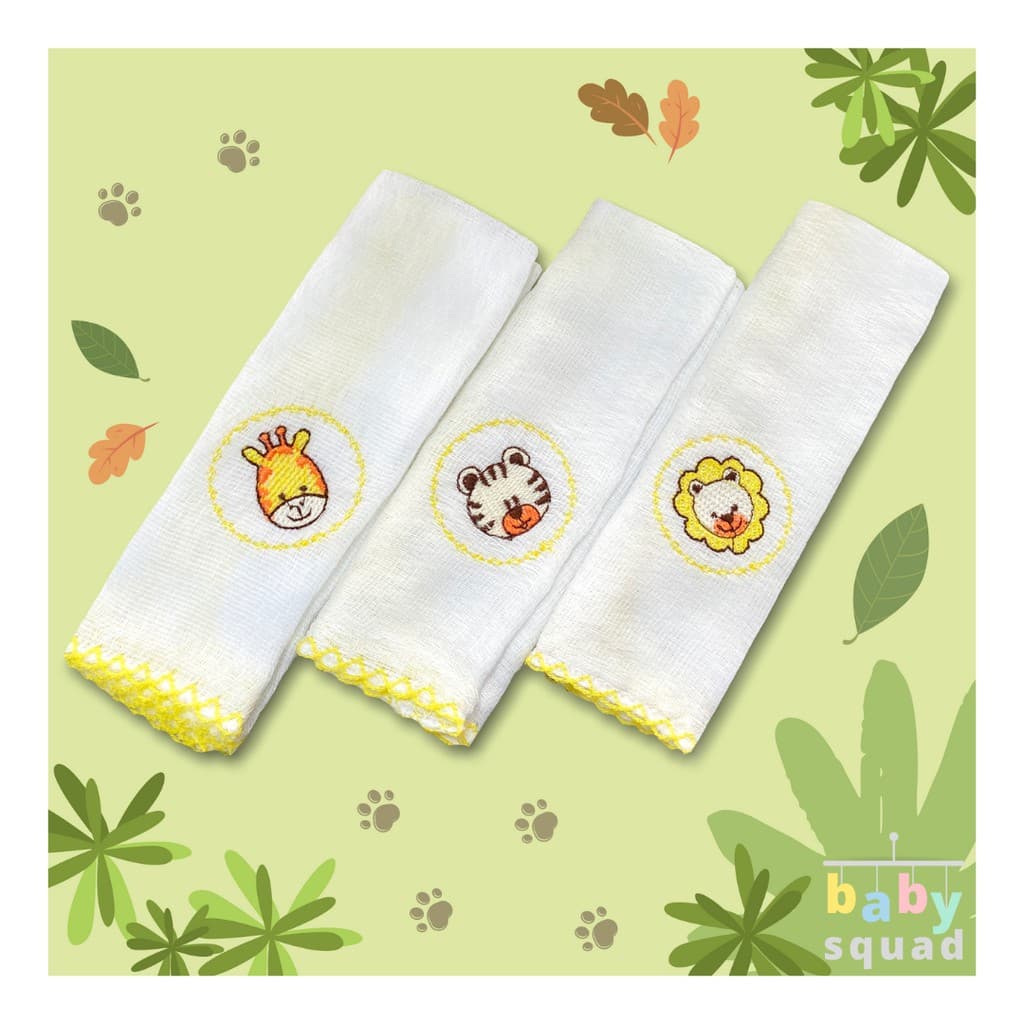 Kit Com 3 Fraldas De Boca Pano De Boca Babete Babita