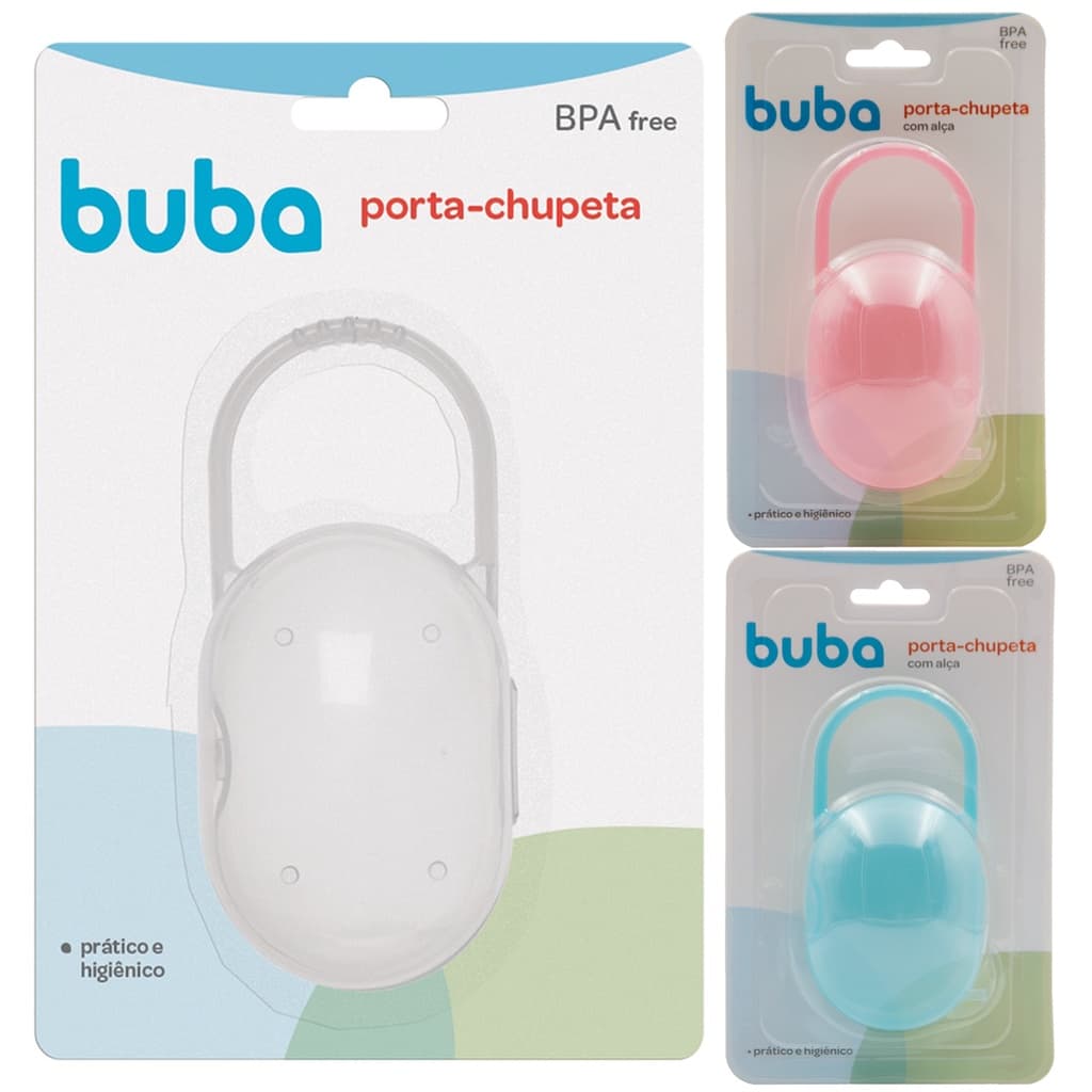 Porta Chupeta Buba Estojo Bico Com Alça Higiene e Segurança do Bebê Case Transporte porta bico