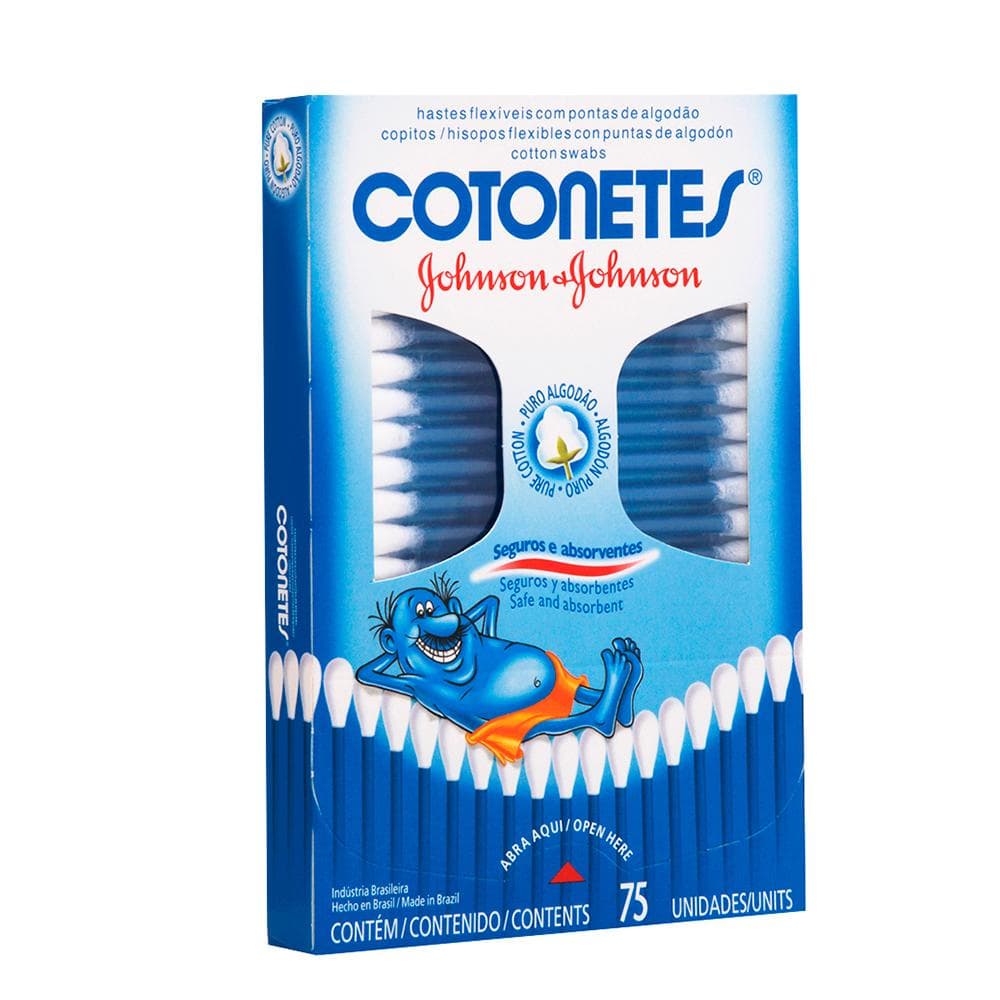 Hastes Flexíveis Cotonetes 75 Unidades