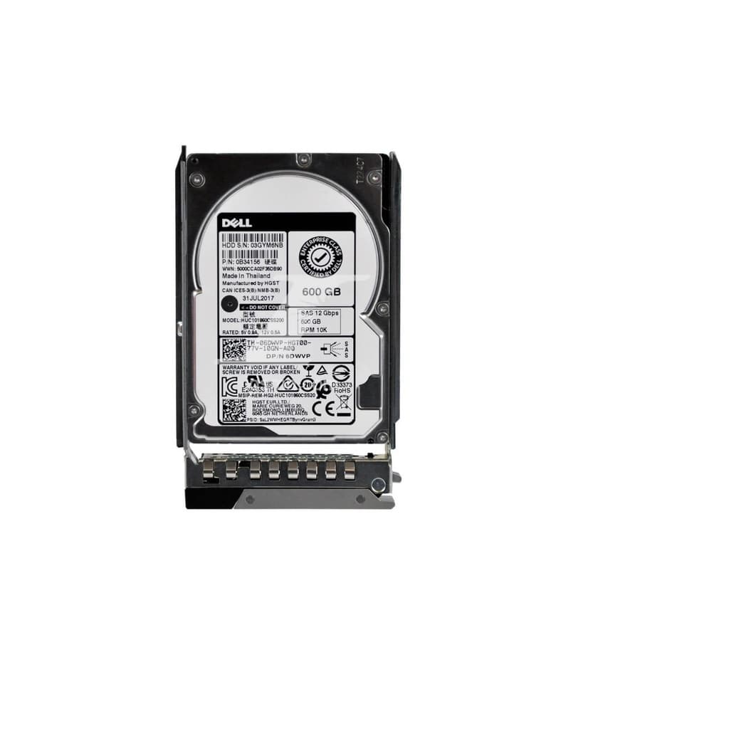 HD Servidor Dell 600GB 10K RPM SAS 12GBPS DP/N 06DWVP