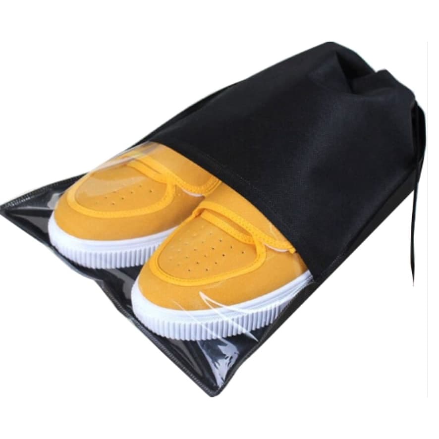 Kit 5 unidades  SacoTNT com Visor Transparente Organizador  Calçados Sapatos Sandálias armario