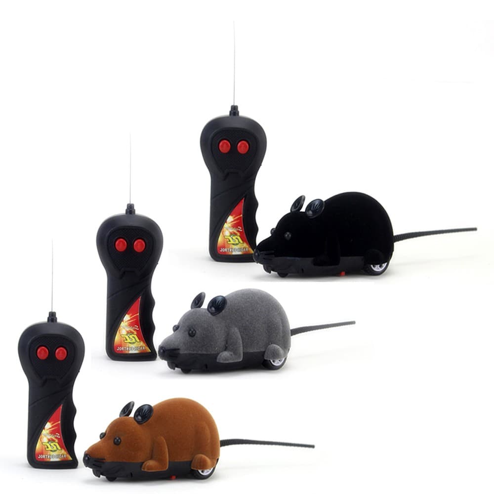 Funny Wireless Controle Remoto Sem Fio RC Rato De Brinquedo Interação Cachorro toy mouse Elétrico E De Simulação Interativa De Truques Para Gatos
