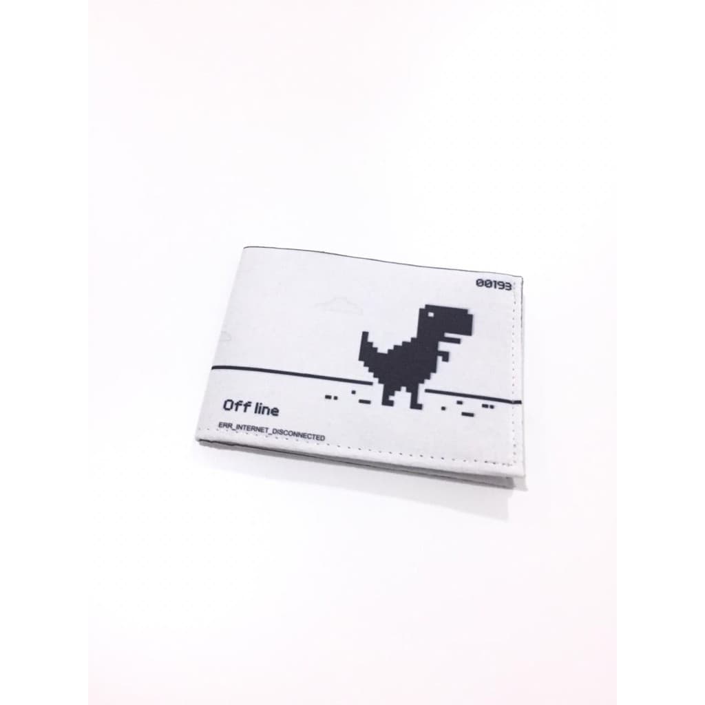 Carteira Slim Geek Nerd Game Dino Off Line