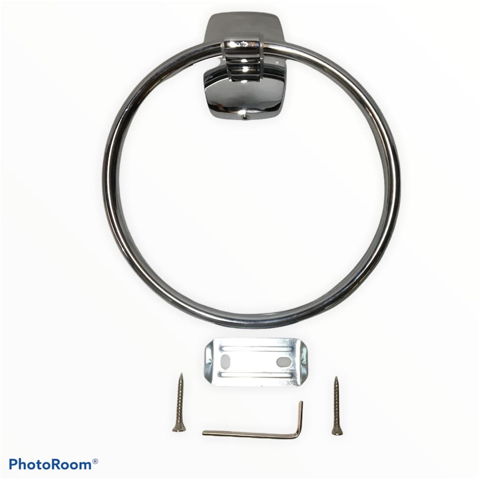 Porta Toalha Rosto Argola Toalheiro Aco Inox Prat-k