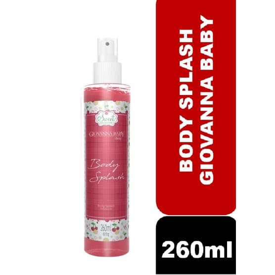 Colônia Giovanna Baby Body Splash Cherry Refrescante Fragância Adocidade Suave 260ml