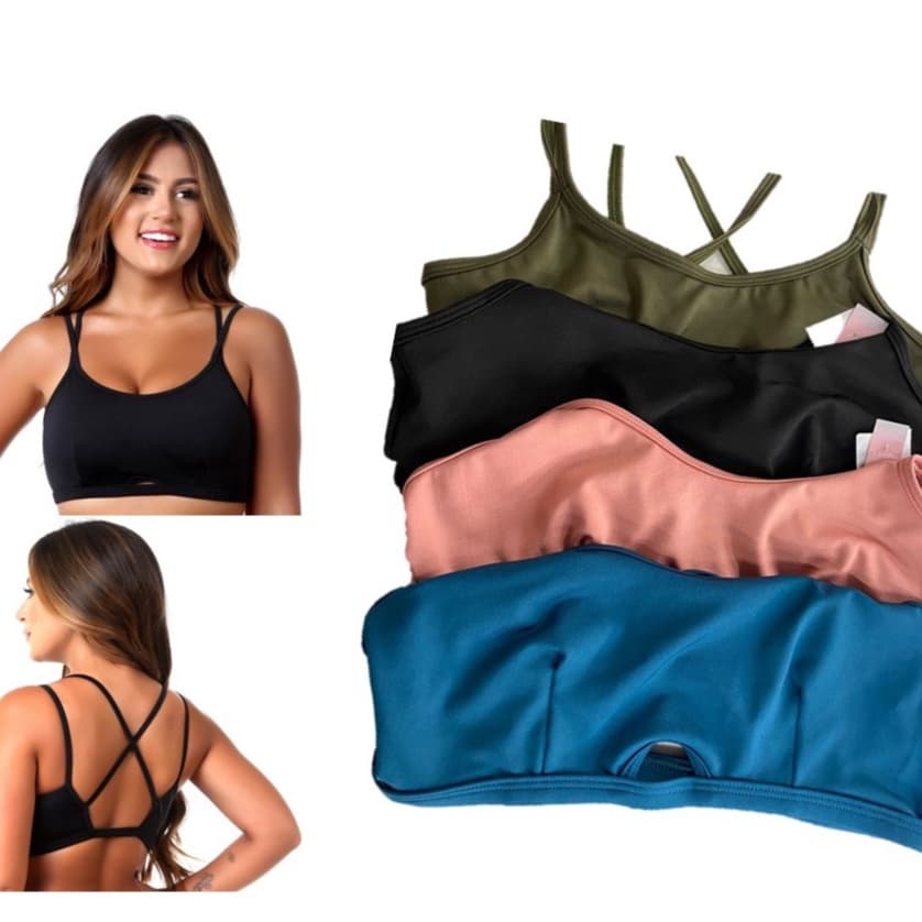 kit 4 Top academia Suplex Poliéster Fitness Academia entrada para Bojo