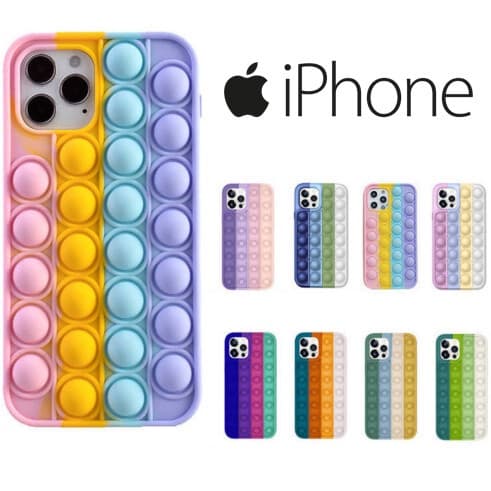 Capa para Iphone Anti Stress Silicone Flexível Pop It - Vários Modelos